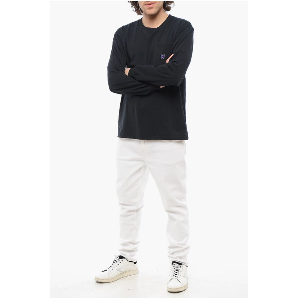 Needles Long Sleeved Crewneck T-Shirt with Breast Pocket