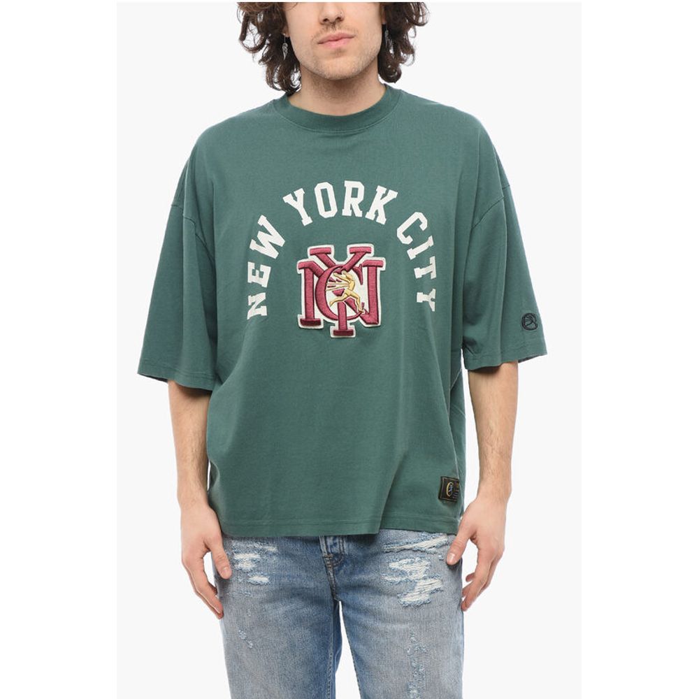 Champion Cotton NEW YORK CITY Crew-neck T-shirt with Maxi Embroidery