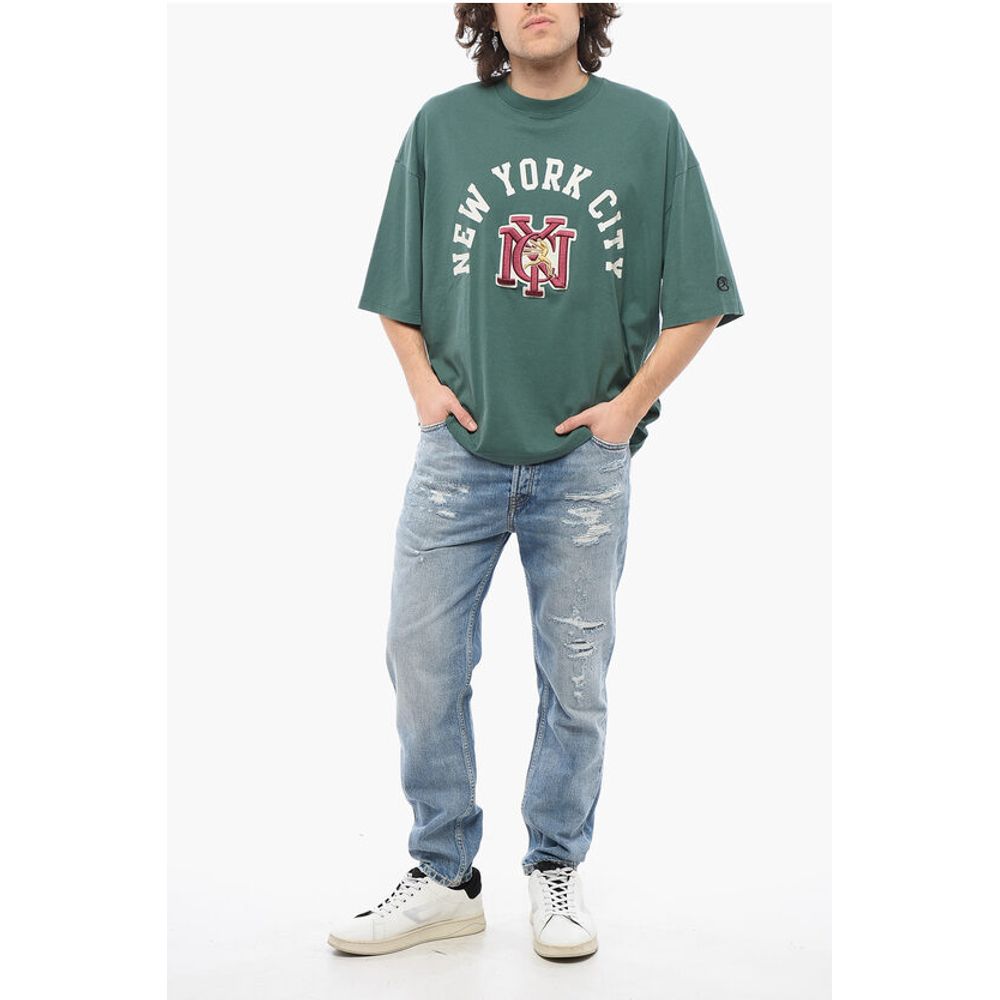 Champion Cotton NEW YORK CITY Crew-neck T-shirt with Maxi Embroidery
