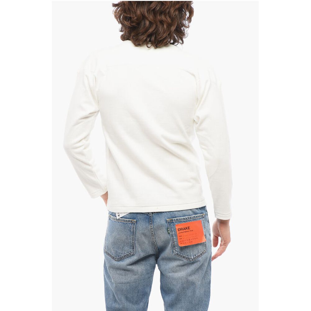 Champion Solid Color Cotton Crew-neck Sweatshirt