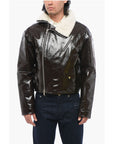 Dior Craquelé Leather Jacket with Side Zip