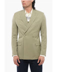 Dior Wool Double Breasted Blazer With Peak Lapel