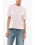 A.P.C. Cotton Crew-neck T-shirt with Front Print