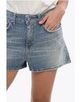 Department 5 Denim JERRY Shorts with Visible Stitching