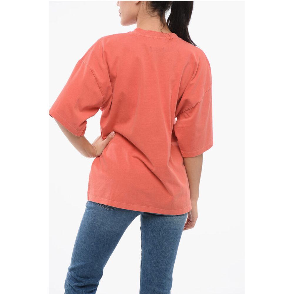 HALFBOY Cotton Crew-neck T-shirt with Ton On Ton Logo-Print