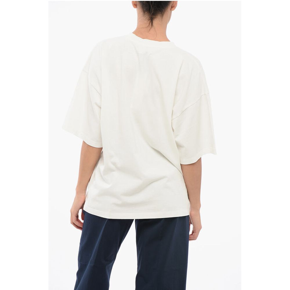 HALFBOY Cotton Crew-Neck T-shirt With Logo-Print