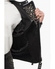 Philipp Plein Leather HOLY LIFE Biker Jacket with Studs All-Over
