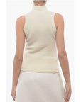 Patou Wool Turtle Neck Sleeveless Sweater