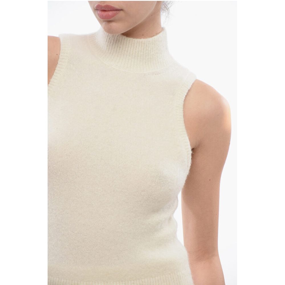 Patou Wool Turtle Neck Sleeveless Sweater