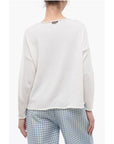 ArchivioB Merin Wool Crewneck Drop Shoulder Sweater