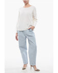 ArchivioB Merin Wool Crewneck Drop Shoulder Sweater