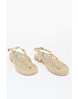 Manebi Braided Leather Sandal with Jute Sole