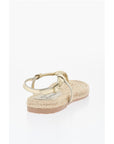 Manebi Braided Leather Sandal with Jute Sole