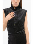 Viktor & Rolf Glittery Velvet Bustier Top