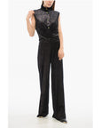 Viktor & Rolf Glittery Velvet Bustier Top