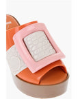 Viktor & Rolf MELISSA Rubber BLOSSOM Mules with Maxi Buckle 10cm