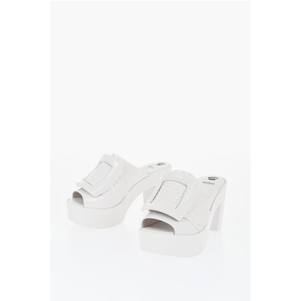Viktor & Rolf MELISSA Rubber BUCKLE UP Mules with Maxi Buckle 10cm