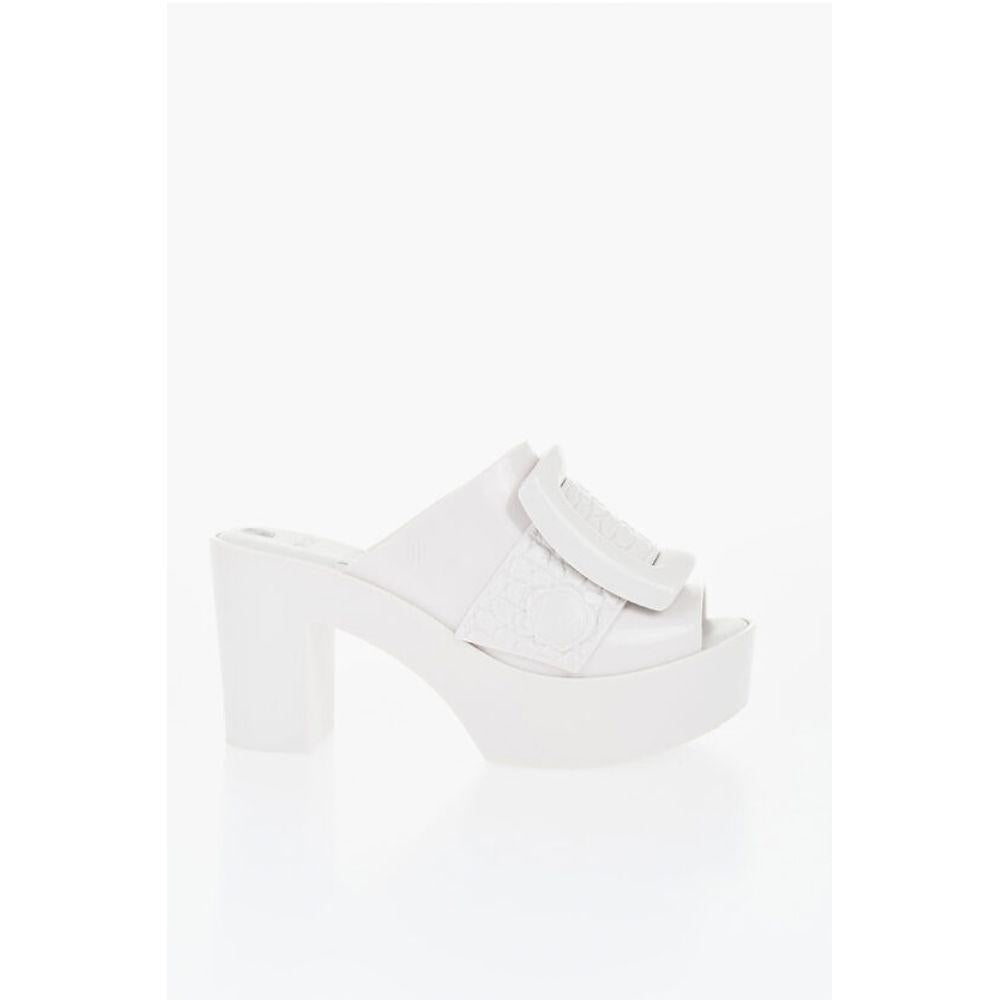 Viktor & Rolf MELISSA Rubber BUCKLE UP Mules with Maxi Buckle 10cm