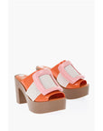 Viktor & Rolf MELISSA Rubber BUCKLE UP Mules with Maxi Buckle 10cm