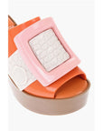Viktor & Rolf MELISSA Rubber BUCKLE UP Mules with Maxi Buckle 10cm