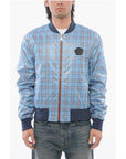 Viktor & Rolf Front Zipped Checked Nylon Bomber Jacket