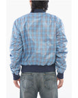 Viktor & Rolf Front Zipped Checked Nylon Bomber Jacket