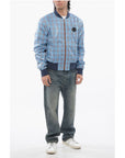 Viktor & Rolf Front Zipped Checked Nylon Bomber Jacket