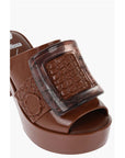 Viktor & Rolf MELISSA Rubber BUCKLE UP Mules with Maxi Buckle 10cm