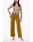 Viktor & Rolf Floral Print Sheer RIPPLE REFLECTION Long Sleeved Top