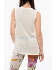 Viktor & Rolf Sleeveless HANGING BY A THREAD Top With Mesh Detail