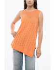 Viktor & Rolf Sleeveless HANGING BY A THREAD Top With Mesh Detail