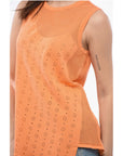 Viktor & Rolf Sleeveless HANGING BY A THREAD Top With Mesh Detail