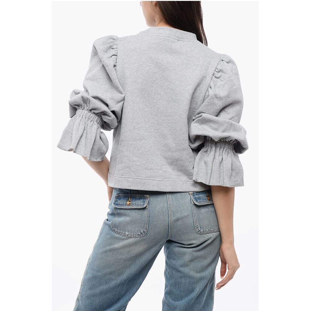 Viktor & Rolf Crewneck SEAL Sweatshirt With Puffed Sleeves