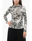 Viktor & Rolf Turtle Neck Long Sleeved Top With Bow Print