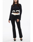Viktor & Rolf Long Sleeved Cropped Top With Bow Details
