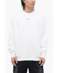 Off-White Brushed Cotton STAMP Crewneck Sweatshirt
