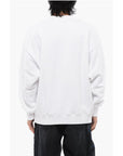 Off-White Brushed Cotton STAMP Crewneck Sweatshirt