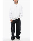 Off-White Brushed Cotton STAMP Crewneck Sweatshirt