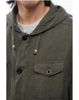 Altea Linen Sahariana Blazer with Hood