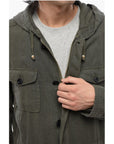 Altea Linen Sahariana Blazer with Hood