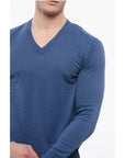 Altea Linen-blended V neckline Sweater