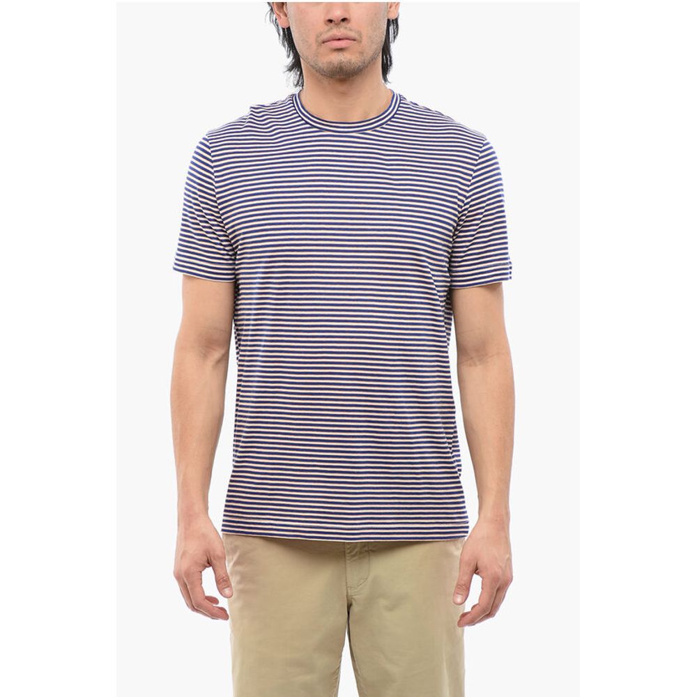 Altea Stripe Motif Linen Blend T-shirt