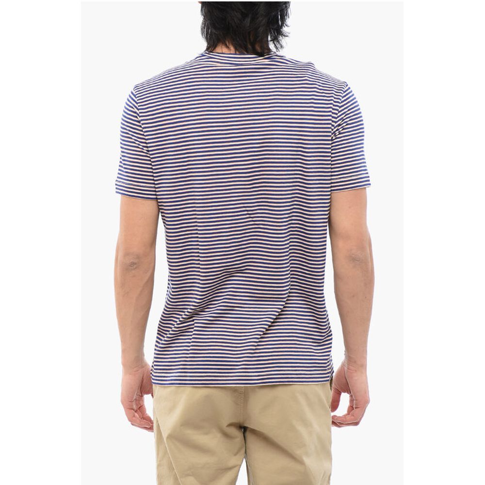 Altea Stripe Motif Linen Blend T-shirt