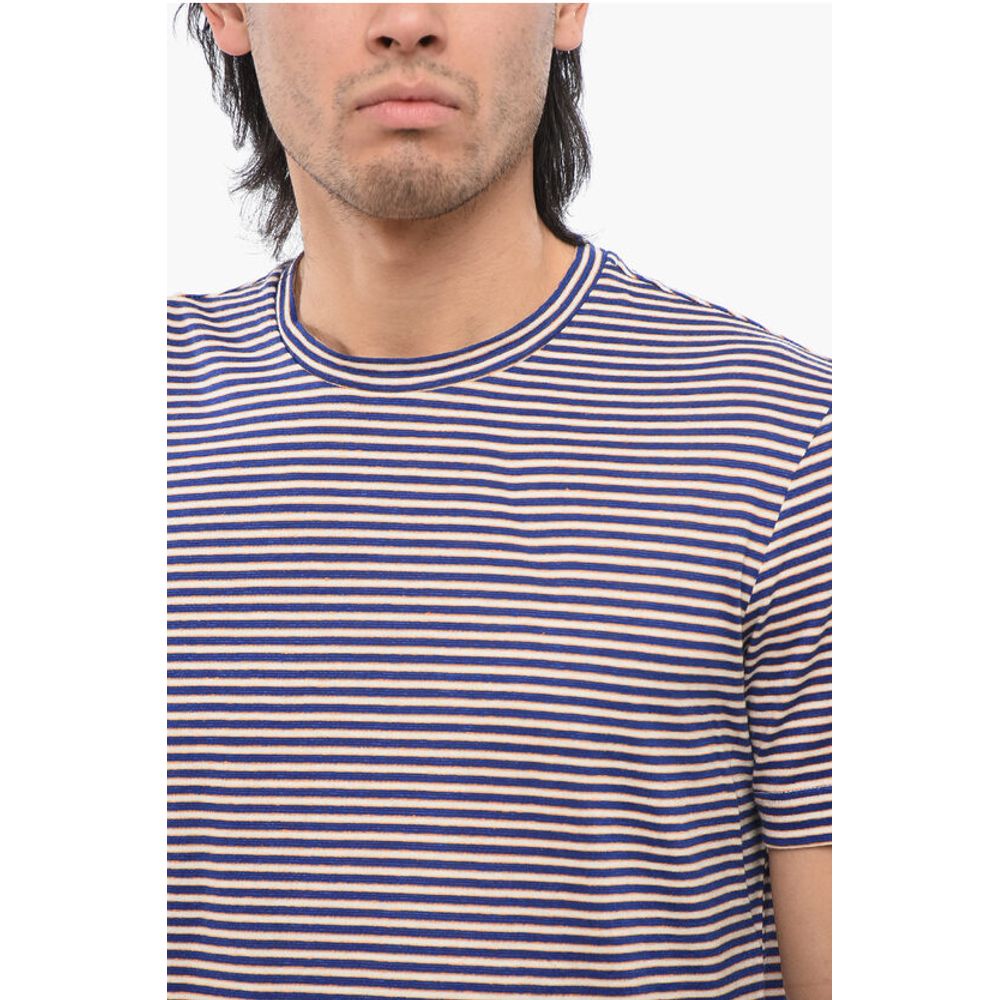 Altea Stripe Motif Linen Blend T-shirt