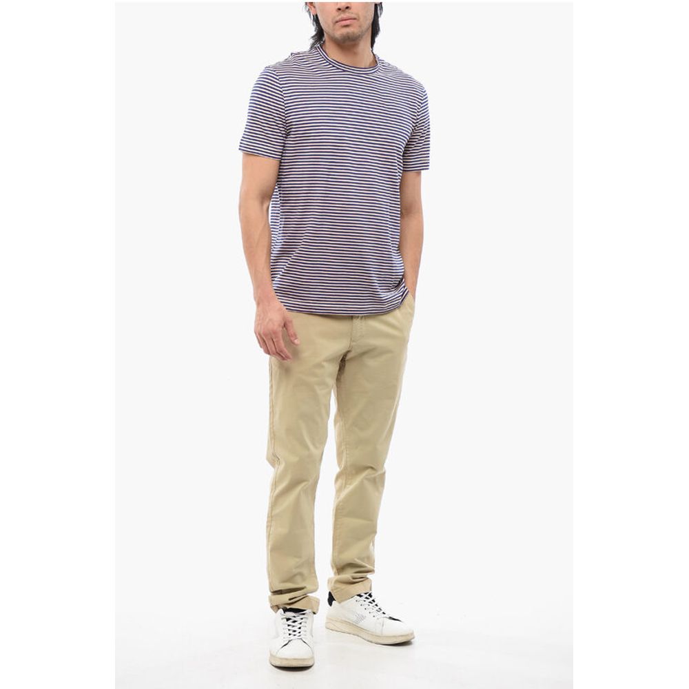 Altea Stripe Motif Linen Blend T-shirt