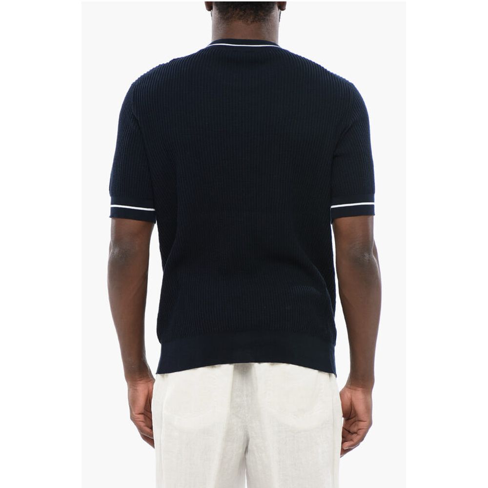 Altea Ribbed Cotton Dropped Shoulder T-Shirt