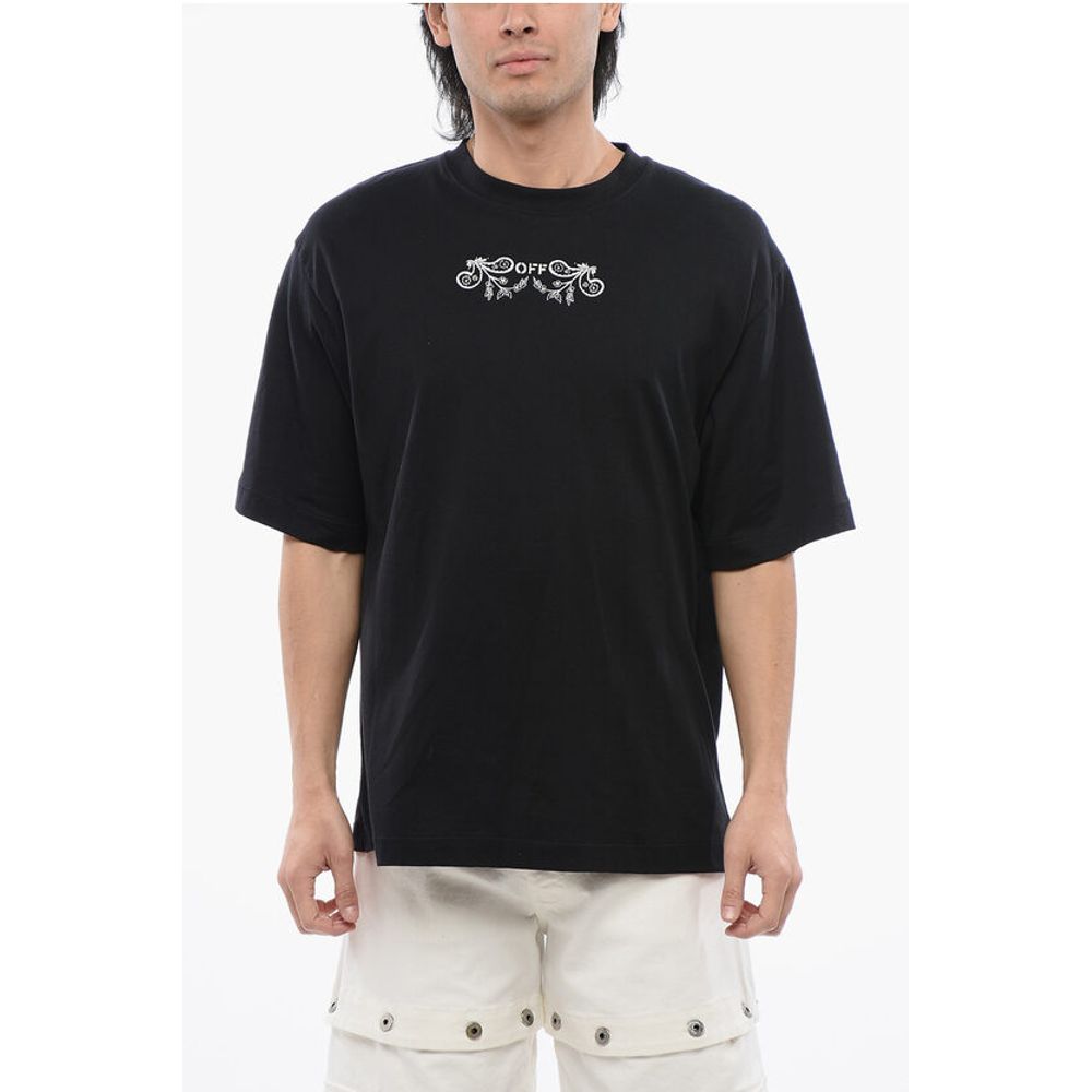 Off-White Skate-Fit TATTOO BANDANA Embroidered T-shirt