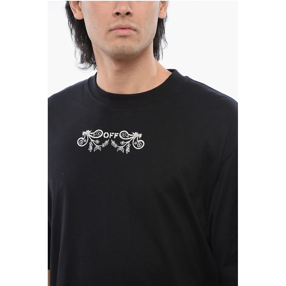 Off-White Skate-Fit TATTOO BANDANA Embroidered T-shirt