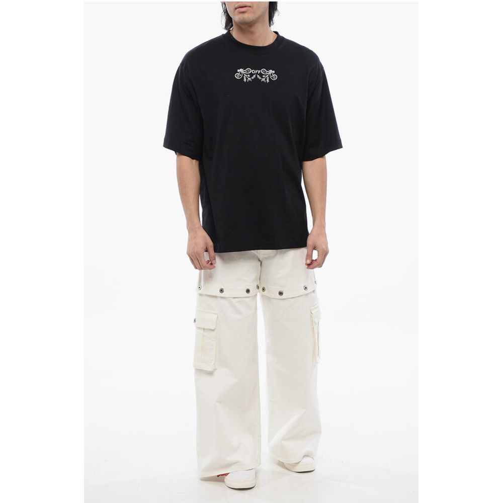 Off-White Skate-Fit TATTOO BANDANA Embroidered T-shirt