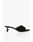 Off-White Open-Toe Linen Blend LOLLIPOP Mules Heel 5 cm